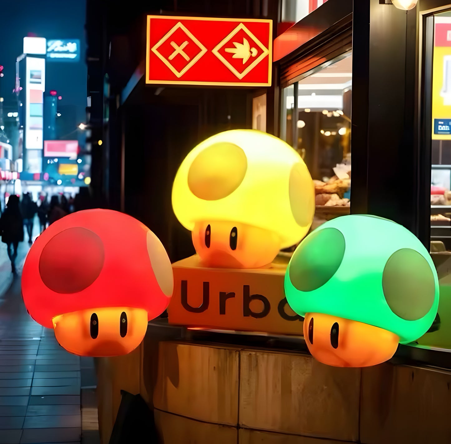 Super Mario Mushroom Lamp